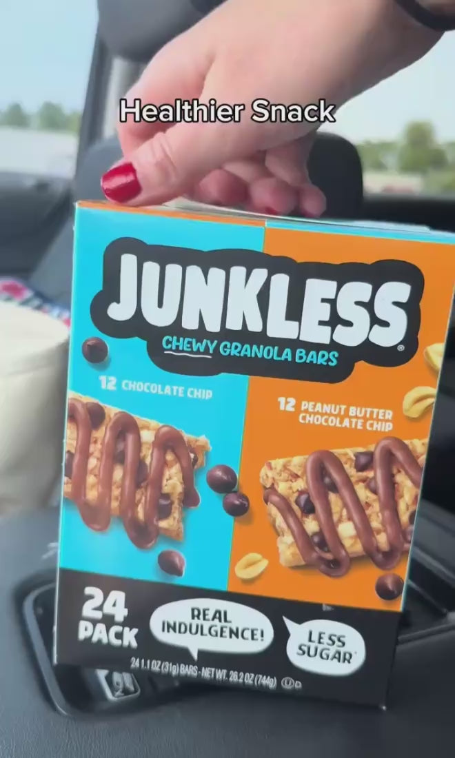 24 pack of granola bars in a car